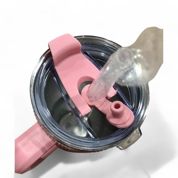 Philadelphia Eagles Bling Tumbler 46 Oz Pink Rhinestone NFL Christmas Gift NEW - Picture 4 of 8